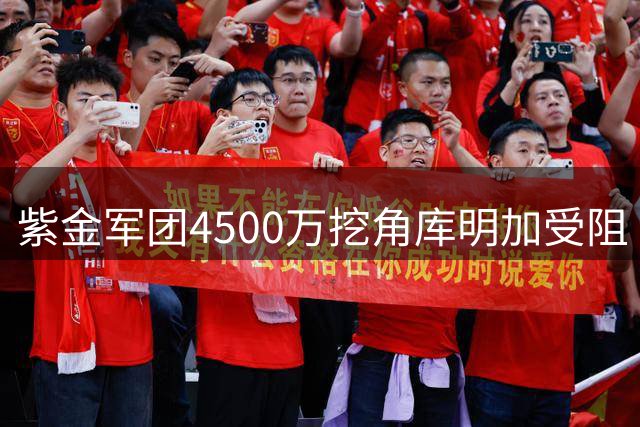 紫金军团4500万挖角库明加受阻 多方因素致交易搁浅